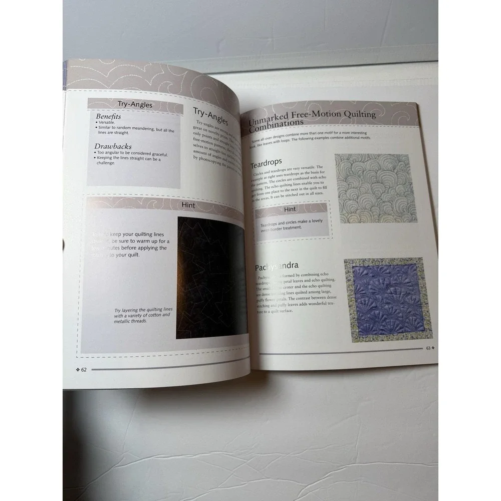 Quilt‎ as Desired Straight Line Free Motion Quilting Book Charlene C Frable
